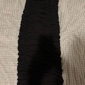 Fashion Nova Black Ruched Skirt